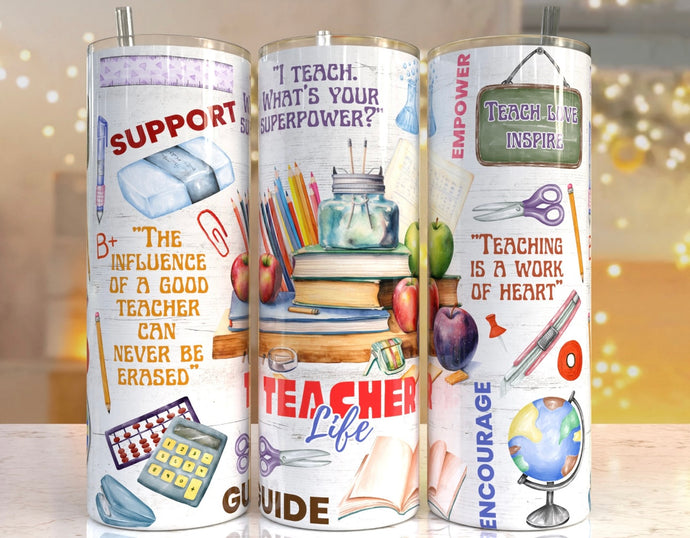 Teacher Life Tumbler