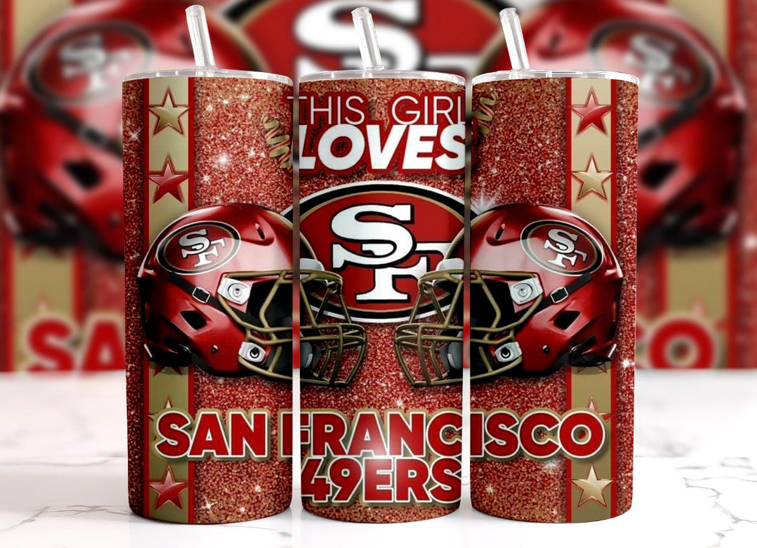 This Girl Loves 49ers Tumbler