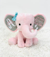 Load image into Gallery viewer, Personalized Elephant Birth Announcement