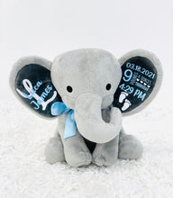 Load image into Gallery viewer, Personalized Elephant Birth Announcement